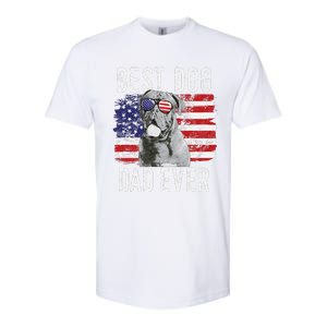 American Flag Best Dog Dad Ever Dogues De Bordeaux Usa Softstyle CVC T-Shirt