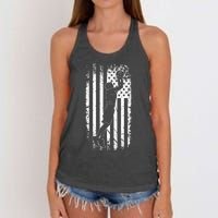 American Flag Basketball Apparel Basketball Women's Knotted Racerback Tank