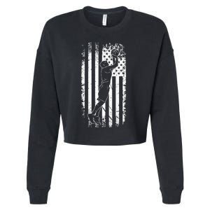 American Flag Basketball Apparel Basketball Cropped Pullover Crew