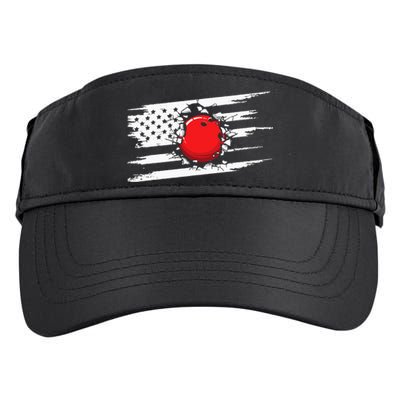 American Flag Bowling  Bowling Adult Drive Performance Visor