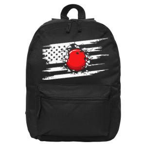 American Flag Bowling  Bowling 16 in Basic Backpack