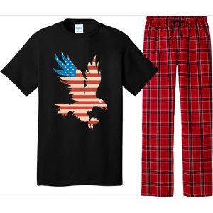 American Flag Bald Eagle Great Gift Funny Gift Usa Cute Gift Pajama Set