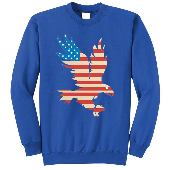 American Flag Bald Eagle Great Gift Funny Gift Usa Cute Gift Sweatshirt