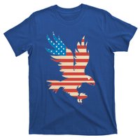 American Flag Bald Eagle Great Gift Funny Gift Usa Cute Gift T-Shirt