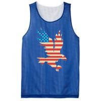 American Flag Bald Eagle Great Gift Funny Gift Usa Cute Gift Mesh Reversible Basketball Jersey Tank