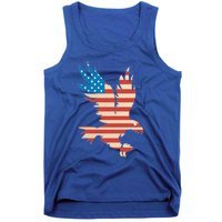 American Flag Bald Eagle Great Gift Funny Gift Usa Cute Gift Tank Top