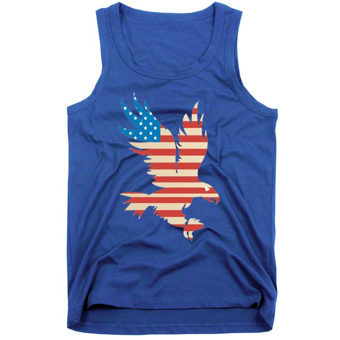 American Flag Bald Eagle Great Gift Funny Gift Usa Cute Gift Tank Top