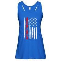 American Flag Butterfly Watching Coach Usa Cute Gift Ladies Essential Flowy Tank