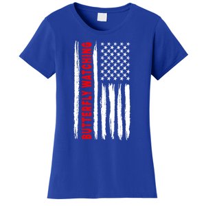 American Flag Butterfly Watching Coach Usa Cute Gift Women's T-Shirt