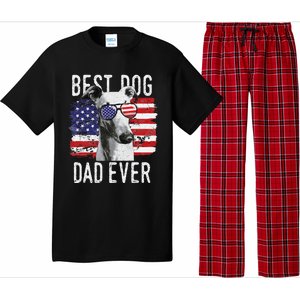 American Flag Best Dog Dad Ever Greyhounds Usa Pajama Set