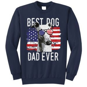 American Flag Best Dog Dad Ever Greyhounds Usa Sweatshirt