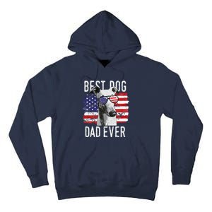 American Flag Best Dog Dad Ever Greyhounds Usa Tall Hoodie