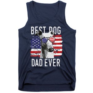 American Flag Best Dog Dad Ever Greyhounds Usa Tank Top