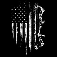 American Flag Bowhunting Bow Archery Gift For Deer Hunter Cooling Performance Crew T-Shirt