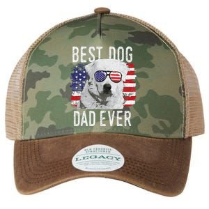 American Flag Best Dog Dad Ever Great Pyrenees Usa Legacy Tie Dye Trucker Hat