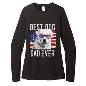 American Flag Best Dog Dad Ever Great Pyrenees Usa Womens CVC Long Sleeve Shirt