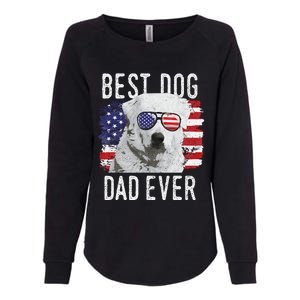 American Flag Best Dog Dad Ever Great Pyrenees Usa Womens California Wash Sweatshirt