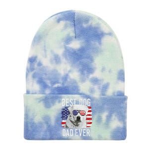 American Flag Best Dog Dad Ever Great Pyrenees Usa Tie Dye 12in Knit Beanie