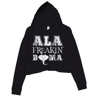 Ala Freakin Bama Alabama Crop Fleece Hoodie