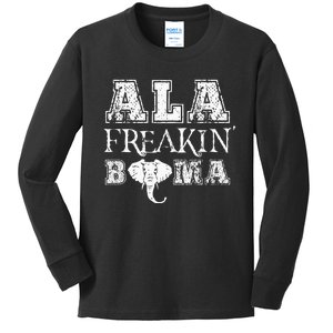 Ala Freakin Bama Alabama Kids Long Sleeve Shirt