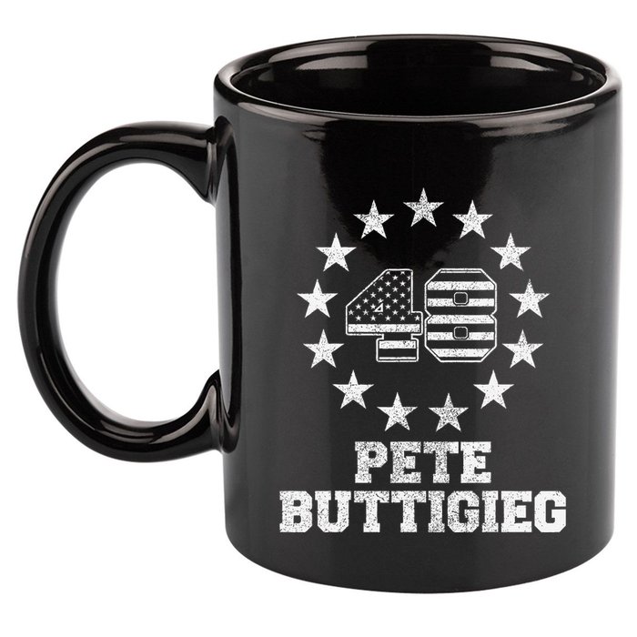 American Flag Buddigieg For President 28 Pete Buttigieg 48 11oz C Handle Ceramic Mug
