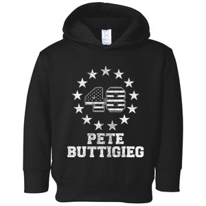 American Flag Buddigieg For President 28 Pete Buttigieg 48 Toddler Hoodie