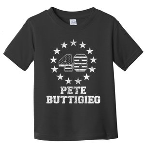 American Flag Buddigieg For President 28 Pete Buttigieg 48 Toddler T-Shirt