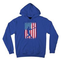 American Flag Baseball Team Gift Gift Hoodie