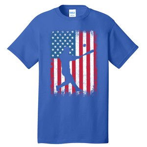 American Flag Baseball Team Gift Gift Tall T-Shirt