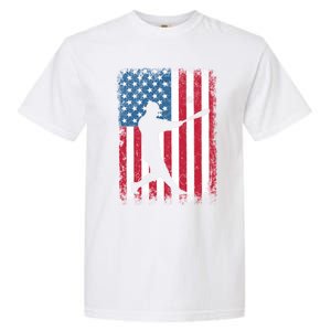 American Flag Baseball Team Gift Gift Garment-Dyed Heavyweight T-Shirt