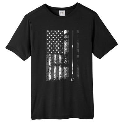 American Flag Billiard Stick Cute Table Game Funny Usa Gift Tall Fusion ChromaSoft Performance T-Shirt