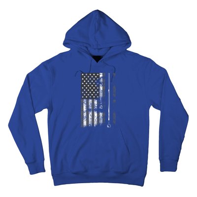 American Flag Billiard Stick Cute Table Game Funny Usa Gift Hoodie