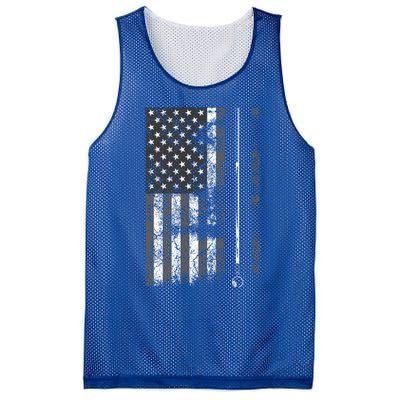 American Flag Billiard Stick Cute Table Game Funny Usa Gift Mesh Reversible Basketball Jersey Tank