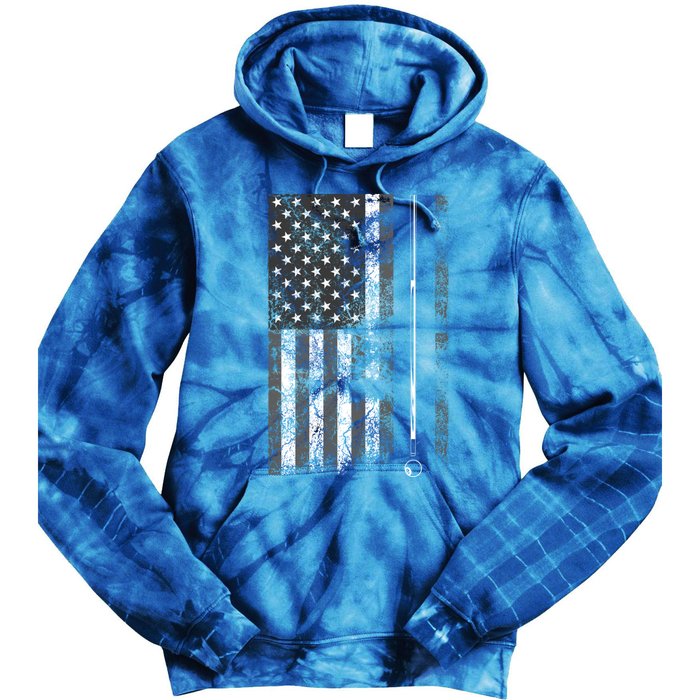 American Flag Billiard Stick Cute Table Game Funny Usa Gift Tie Dye Hoodie