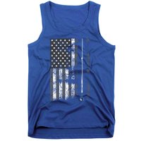 American Flag Billiard Stick Cute Table Game Funny Usa Gift Tank Top