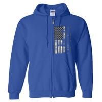 American Flag Billiard Stick Cute Table Game Funny Usa Gift Full Zip Hoodie