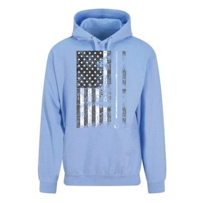 American Flag Billiard Stick Cute Table Game Funny Usa Gift Unisex Surf Hoodie