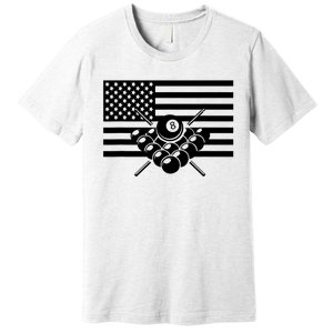 American Flag Billiards Billiards Premium T-Shirt