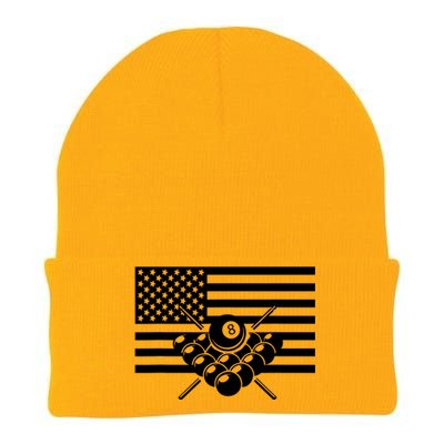 American Flag Billiards Billiards Knit Cap Winter Beanie