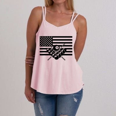 American Flag Billiards Billiards Women's Strappy Tank