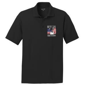 American Flag Best Dog Dad Ever Toy Fox Terriers Usa PosiCharge RacerMesh Polo