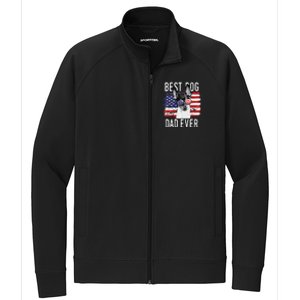 American Flag Best Dog Dad Ever Toy Fox Terriers Usa Stretch Full-Zip Cadet Jacket