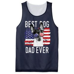 American Flag Best Dog Dad Ever Toy Fox Terriers Usa Mesh Reversible Basketball Jersey Tank