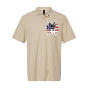 American Flag Best Dog Dad Ever Toy Fox Terriers Usa Softstyle Adult Sport Polo