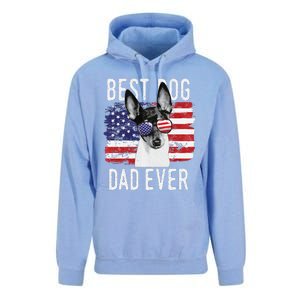 American Flag Best Dog Dad Ever Toy Fox Terriers Usa Unisex Surf Hoodie