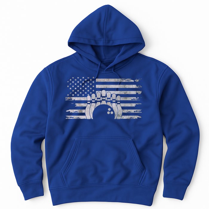 American Flag Bowling Bowling Gift Hoodie