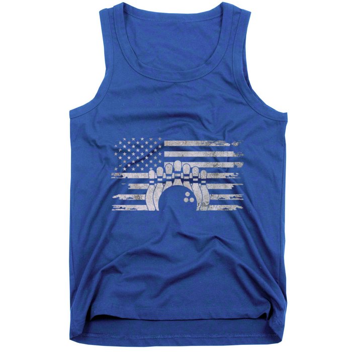 American Flag Bowling Bowling Gift Tank Top