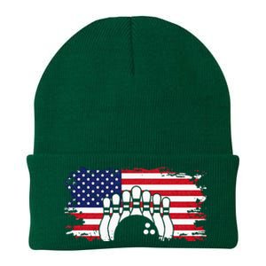 American Flag Bowling Apparel Bowling Knit Cap Winter Beanie