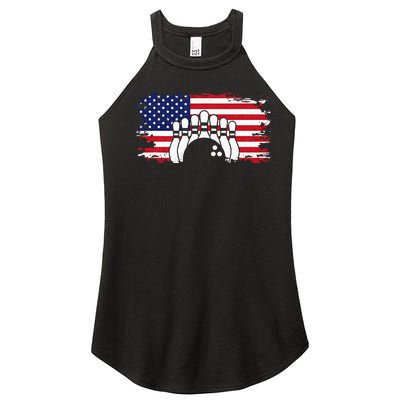 American Flag Bowling Apparel Bowling Women’s Perfect Tri Rocker Tank