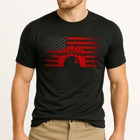 American Flag Bowling Apparel Bowling Cooling Performance Crew T-Shirt